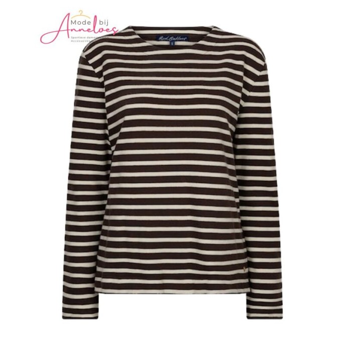 Red Button Trui Terry Stripe SRB5085B - Brown/Creme Red Button Trui Terry Stripe SRB5085B - Brown/Creme